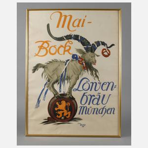 Werbeplakat Löwenbräu