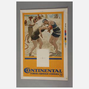 Drei Werbeplakate Continental