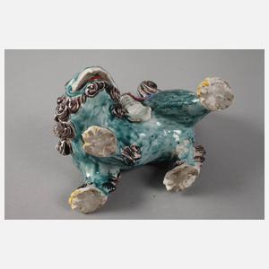 Porzellanfigur reitende Guanyin