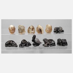 Konvolut Schnitzereien