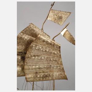 Schiffsmodell Silber