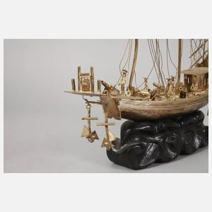 Schiffsmodell Silber