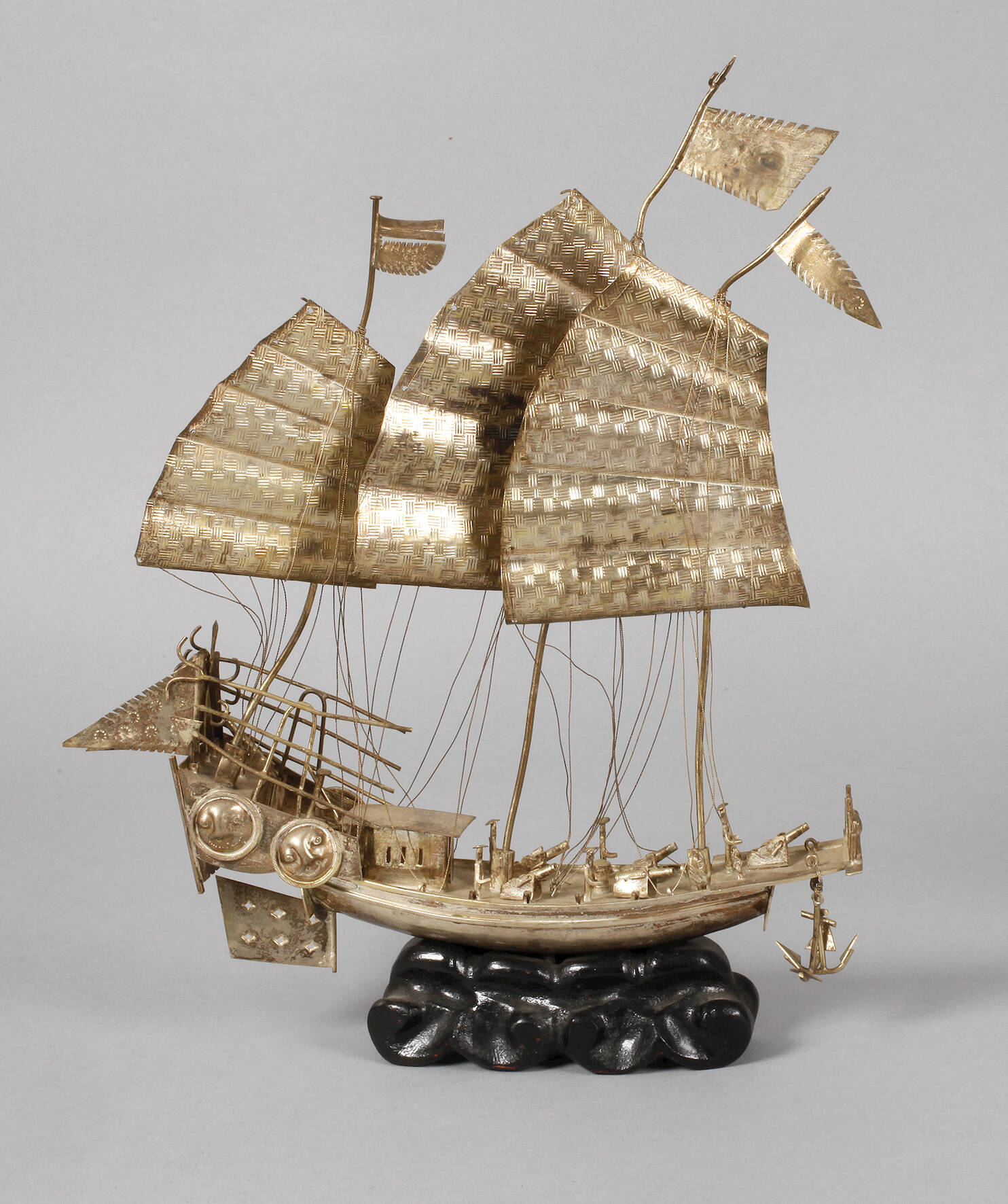 Schiffsmodell Silber