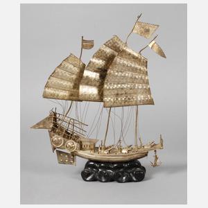 Schiffsmodell Silber