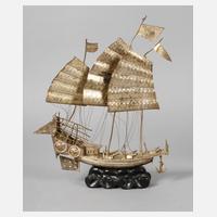 Schiffsmodell Silber111