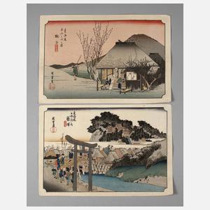 Zwei Farbholzschnitte