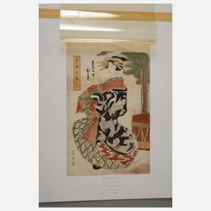 Farbholzschnitt Japan