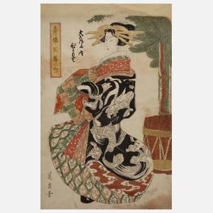 Farbholzschnitt Japan