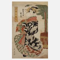 Farbholzschnitt Japan111