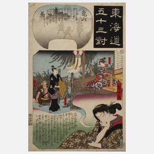 Farbholzschnitt Japan