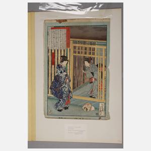 Farbholzschnitt Japan