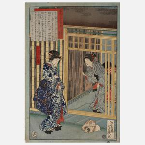 Farbholzschnitt Japan