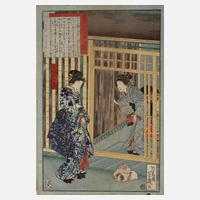 Farbholzschnitt Japan111