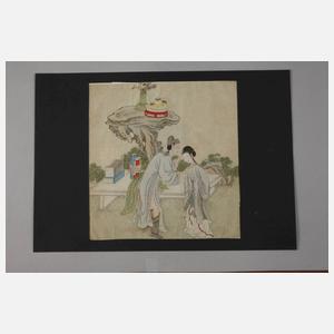 Farbholzschnitt Japan