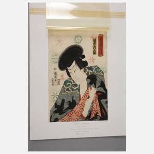 Farbholzschnitt Japan