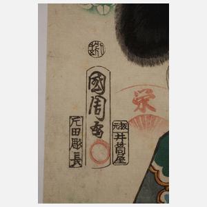 Farbholzschnitt Japan