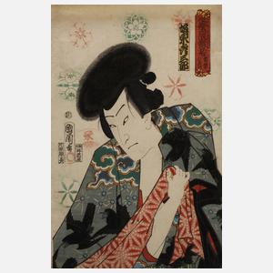 Farbholzschnitt Japan