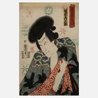 Farbholzschnitt Japan111