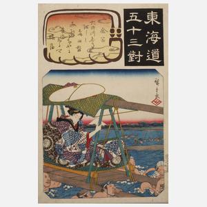 Farbholzschnitt Japan