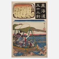 Farbholzschnitt Japan111