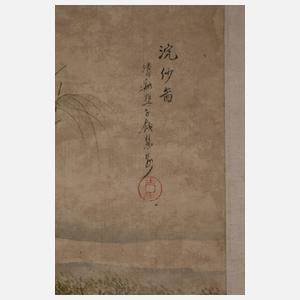 Farbholzschnitt Japan