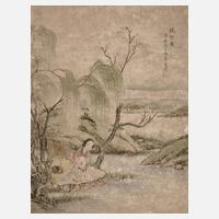 Farbholzschnitt Japan111