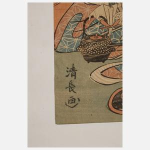 Farbholzschnitt Japan