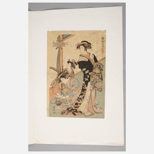 Farbholzschnitt Japan