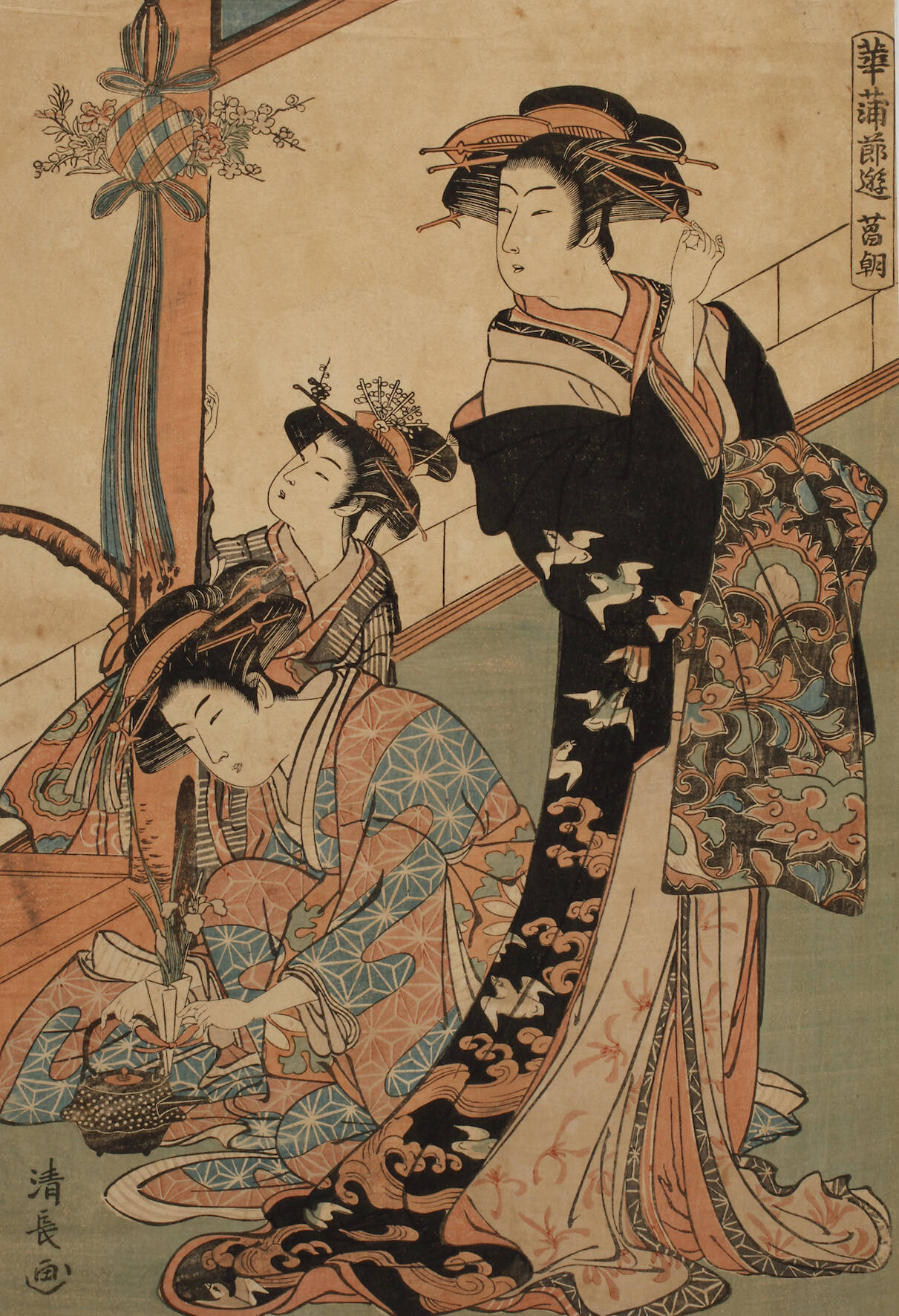 Farbholzschnitt Japan