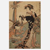 Farbholzschnitt Japan111