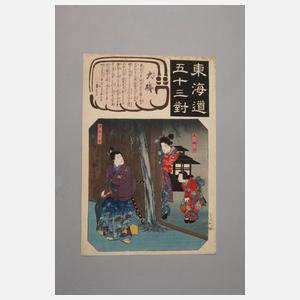 Farbholzschnitt Japan