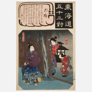 Farbholzschnitt Japan