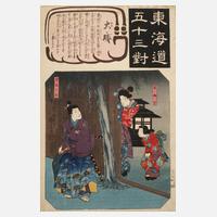 Farbholzschnitt Japan111