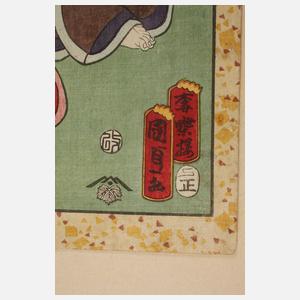 Farbholzschnitt Japan