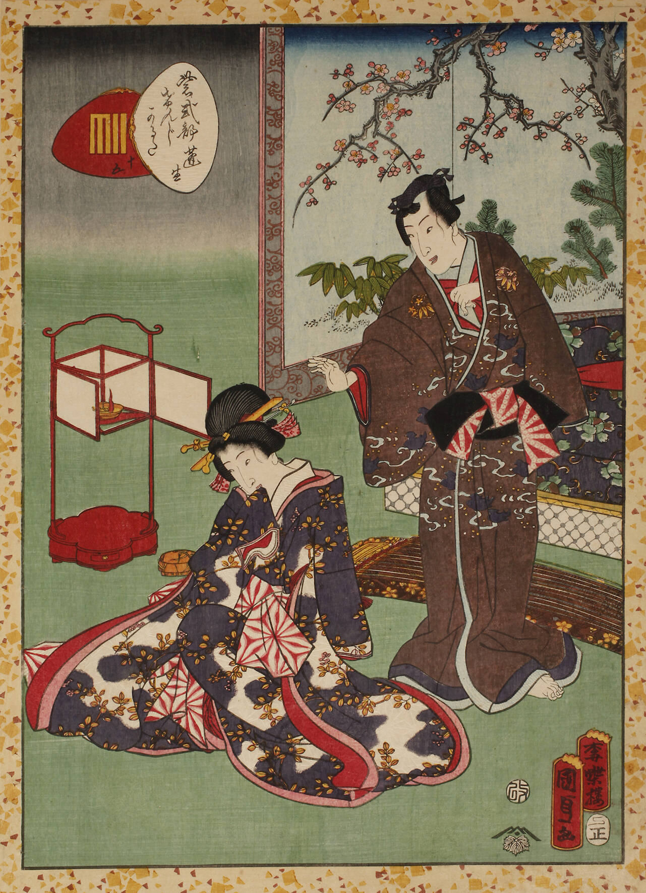 Farbholzschnitt Japan