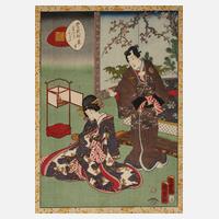 Farbholzschnitt Japan111