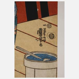 Farbholzschnitt Japan