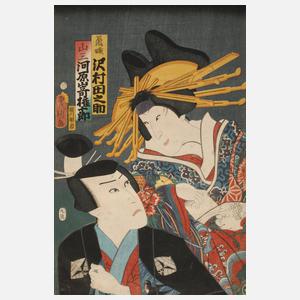 Farbholzschnitt Japan