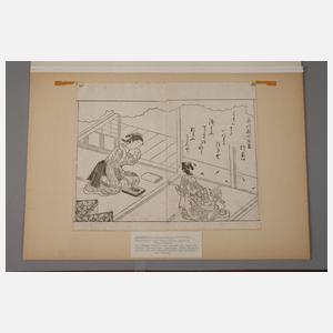 Holzschnitt Japan