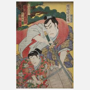 Farbholzschnitt Japan