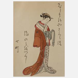 Farbholzschnitt Japan