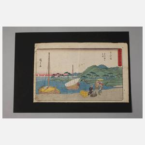 Farbholzschnitt Japan