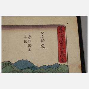 Farbholzschnitt Japan