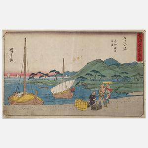 Farbholzschnitt Japan