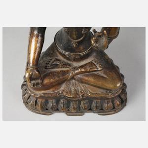 Bronzeplastik Grüne Tara