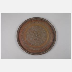 Drei maurische Messingtabletts