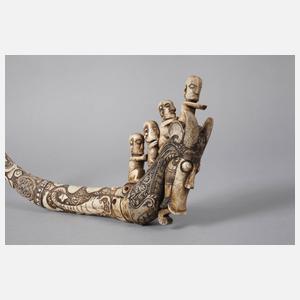 Beschnitztes Schmuckhorn