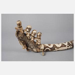 Beschnitztes Schmuckhorn