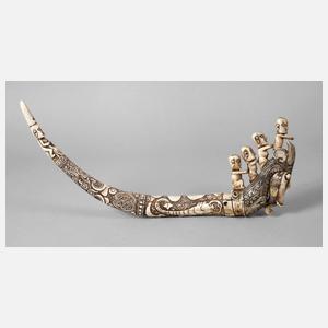 Beschnitztes Schmuckhorn