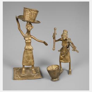 Zwei figürliche Skulpturen